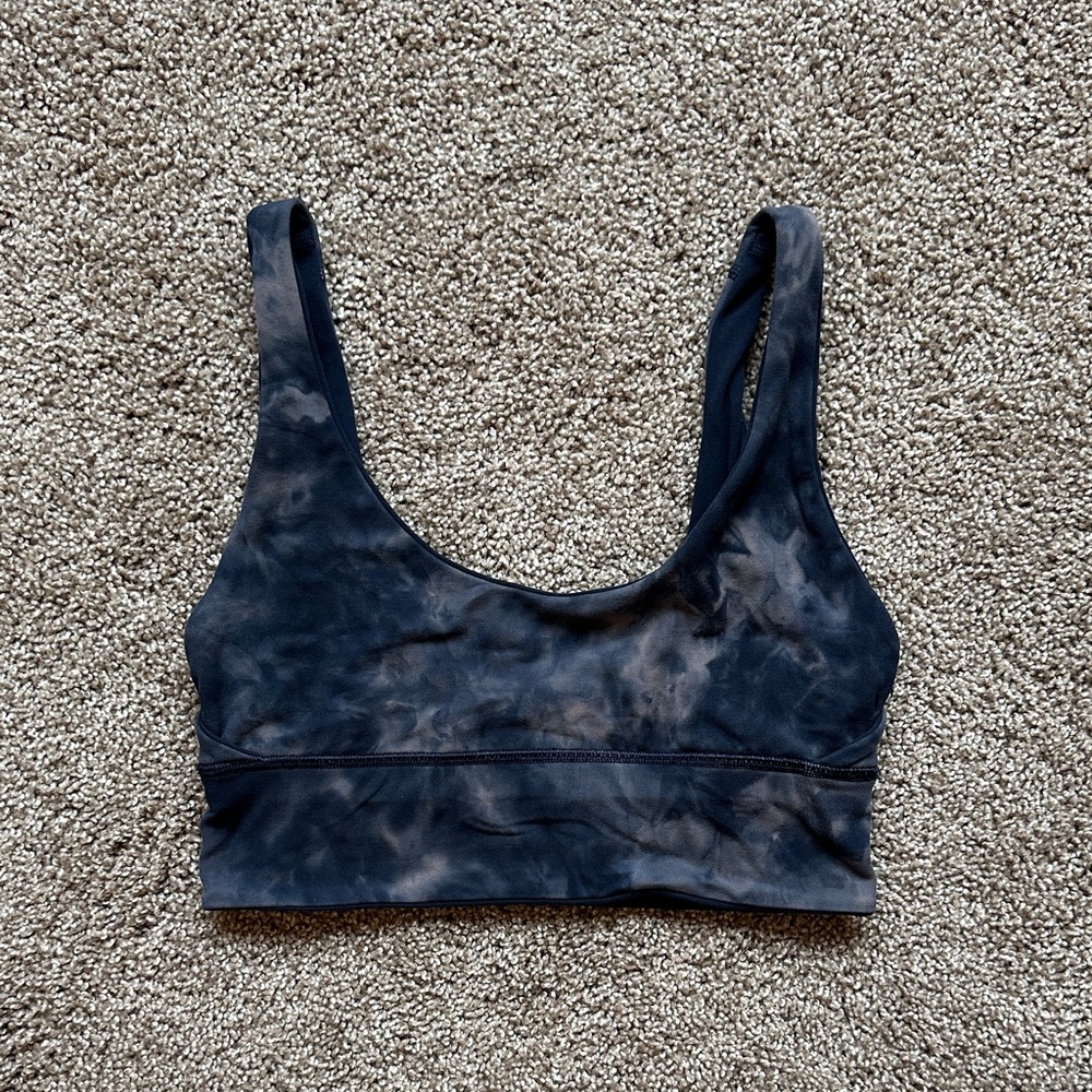 lululemon athletica Blue Tie-Dye Sports Bra